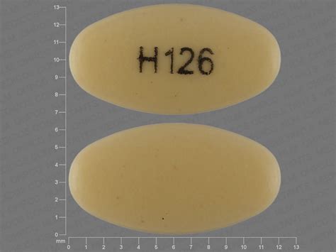 Pill Identifier results for "H Yellow and CapsuleOblong". . H126 pill